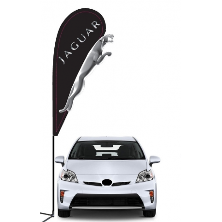 Jaguar 3D Double-sided Teardrop Flag Kit #969