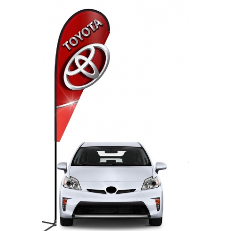 Toyota 3D Double-sided Teardrop Flag Kit #969