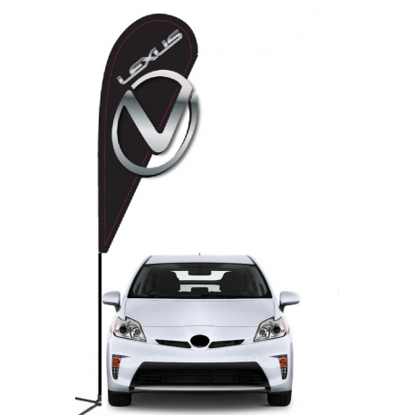 Lexus 3D Double-sided Teardrop Flag Kit #969