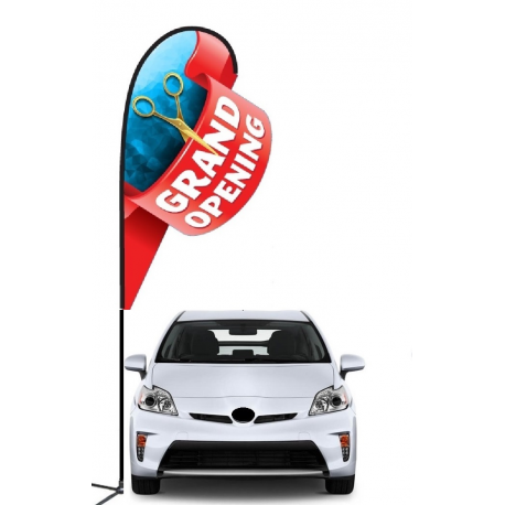 Grand Opening 3D Double-sided Teardrop Flag Kit #969