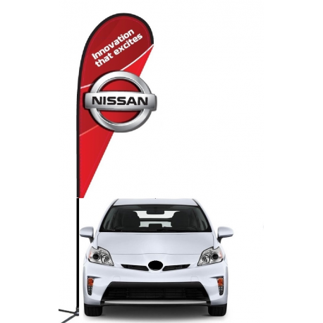 Nissan 3D Double-sided Teardrop Flag Kit #969