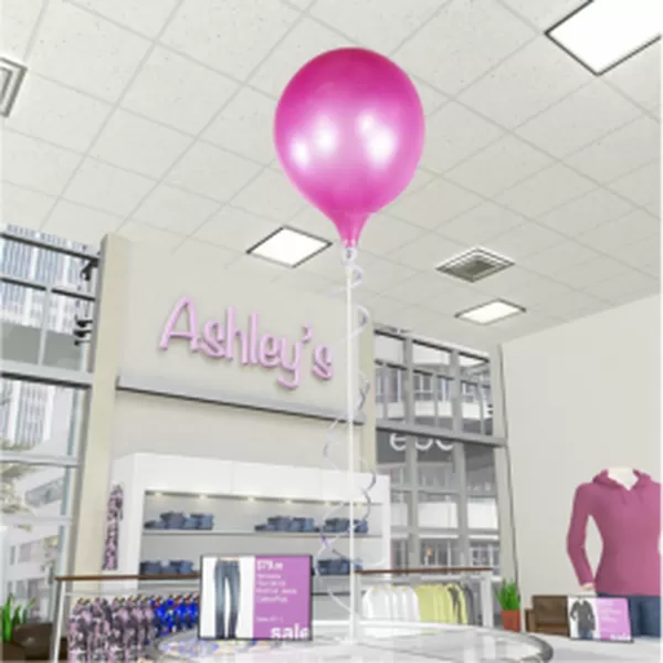 PermaShine single-balloon tabletop display kit
