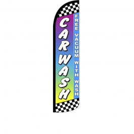 Car Wash ( multicolor ) Feather Flag