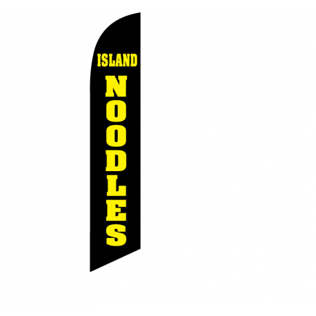 island noodles double-sided nsfb-style custom feather flag (no hardware)