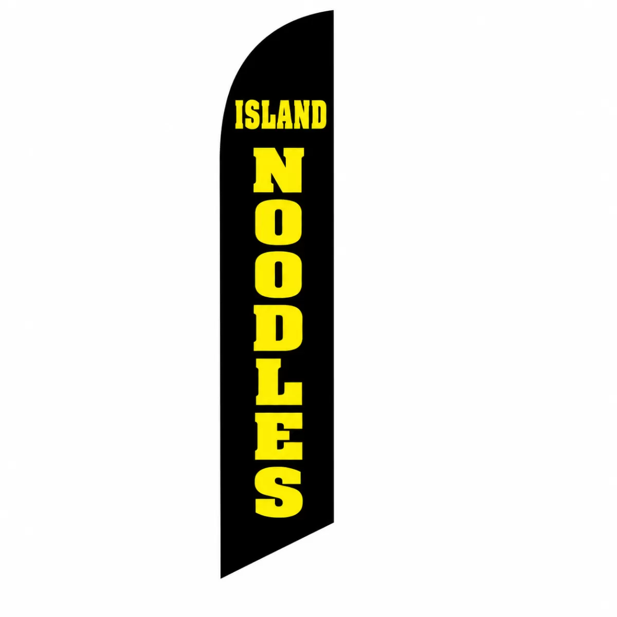 Island Noodles Custom Double-Sided Feather Flag