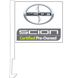 Scion Clip On Car Flag. Qty 6