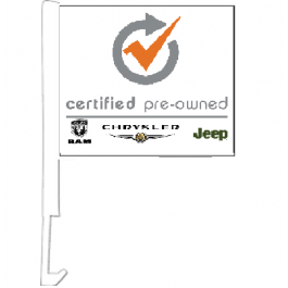 Certified Pre Owned Ram Jeep Chrysler Clip On Car Flag. Qty 6