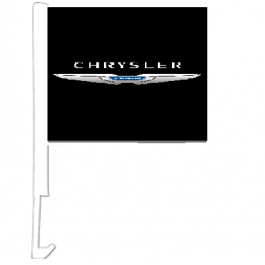 Chrysler Black Clip-On Car Flag. Qty 6