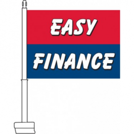 Easy Finance Clip On Car Flag. Qty 6.