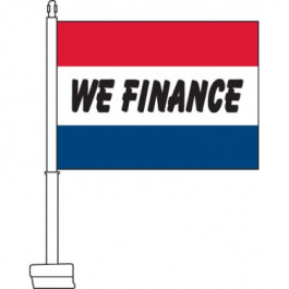 We Finance Clip On Car Flag. Qty 6.