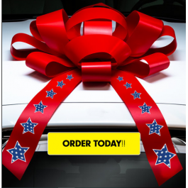 New! 4th Of July Bow (Stars)
