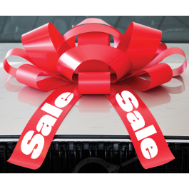 30 Inch Sale Magnetic Car Bow Red And White