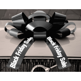 30 Inch Giant Magnetic Black Friday Car Bow