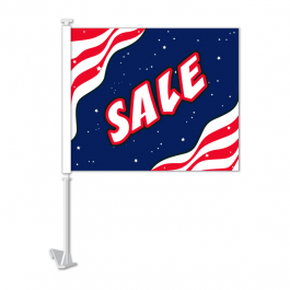 Sale Clip On Window Car Flag. Qty 6