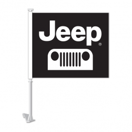 Jeep Clip On Window Car Flag. Qty 6