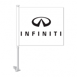 Infiniti Clip On Window Car Flag. Qty 6