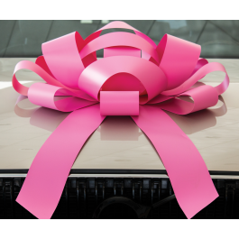 Giant Pink Magnetic Car Bow - Large 30 inch Size