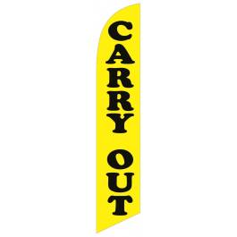 Carry Out Feather Flag 12ft Poly Knit