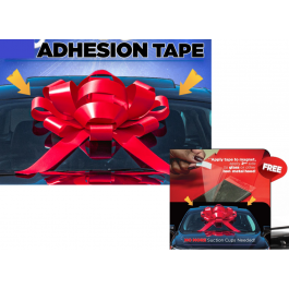 30 Inch Red Jum-bow Non Magnetic Bow - Adhesion Tape Included