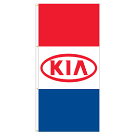 KIA Drape flag for Auto Dealers / Avenue Banner for Light Poles