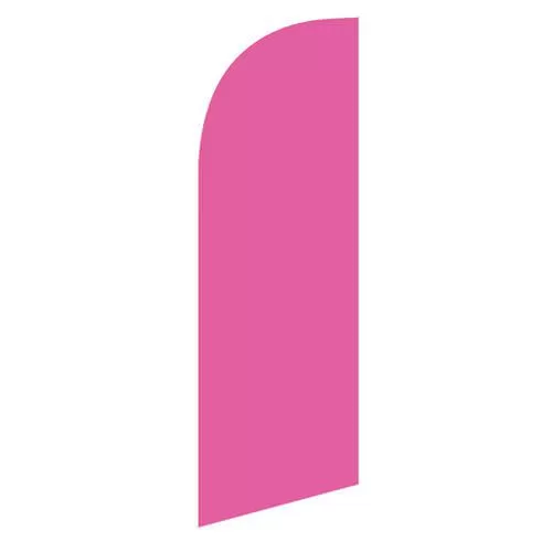 Solid Pink 6 ft Feather Flag