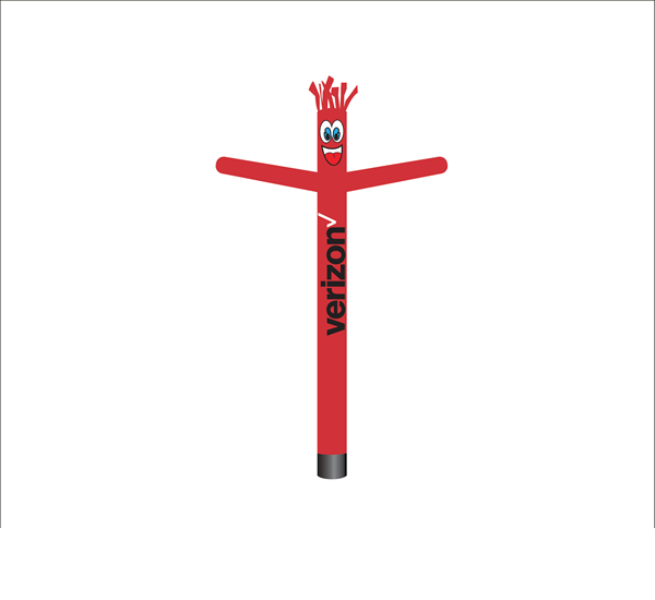 Verizon Wind-Wiggler inflatable tube man advertising design