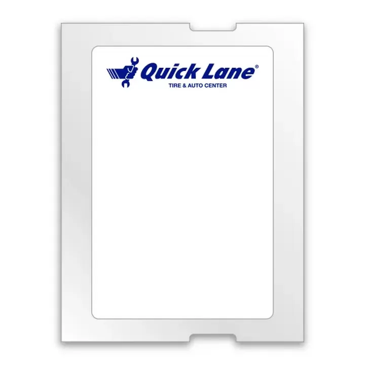 Quick Lane Tire oil change service reminder stickers for GoDex RT200i and Zebra TLP2824+ printers