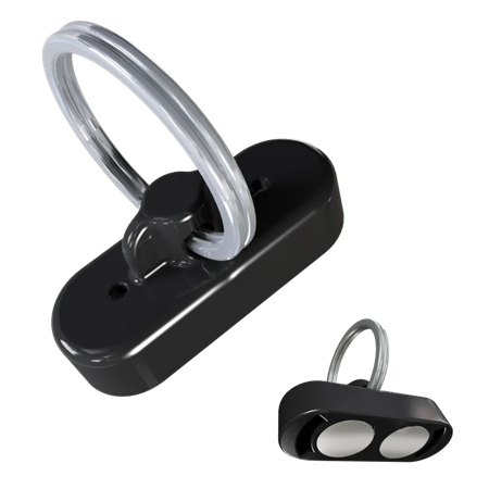 Heavy-Duty Ceiling Magnet with Hanging Ring – 15 lb Holding Capacity - Box of 10 - White or Black
