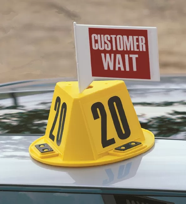Plastic Flags for use on Magnetic Car Top Hats