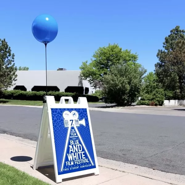 BalloonBobber 1-balloon kit with Signicade mounting bracket and stems