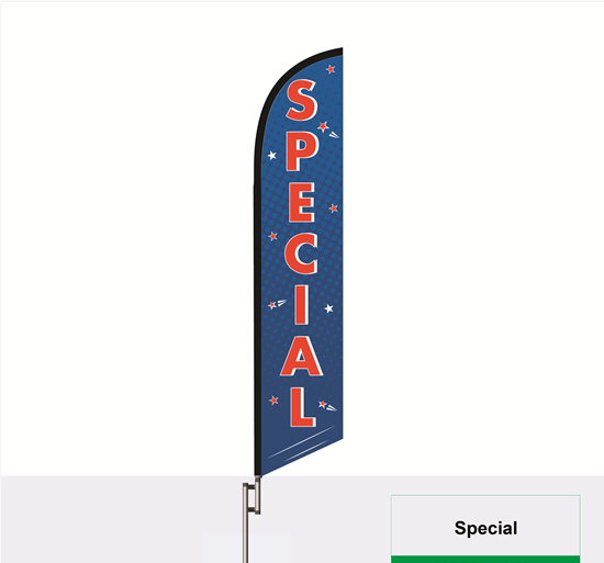 Special Feather Flag - 5859nsfb