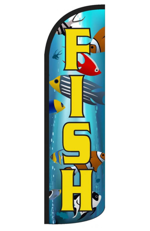 Fish Feather Flag