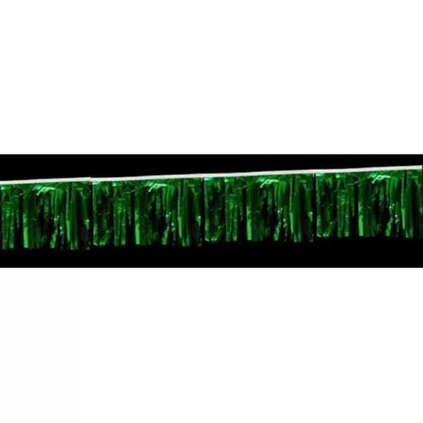 60 ft green metallic hula fringe streamer