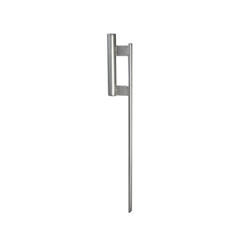Ground spike holder for a feather flagpole