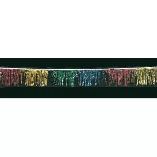 100 ft multicolor metallic hula fringe streamer