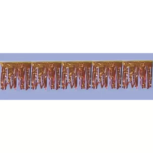 60 ft orange metallic hula fringe streamer