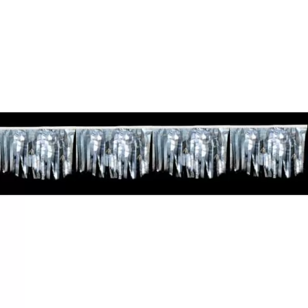 100 ft silver metallic hula fringe streamer