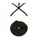 X-stand feather flagpole base with a fillable weight bag